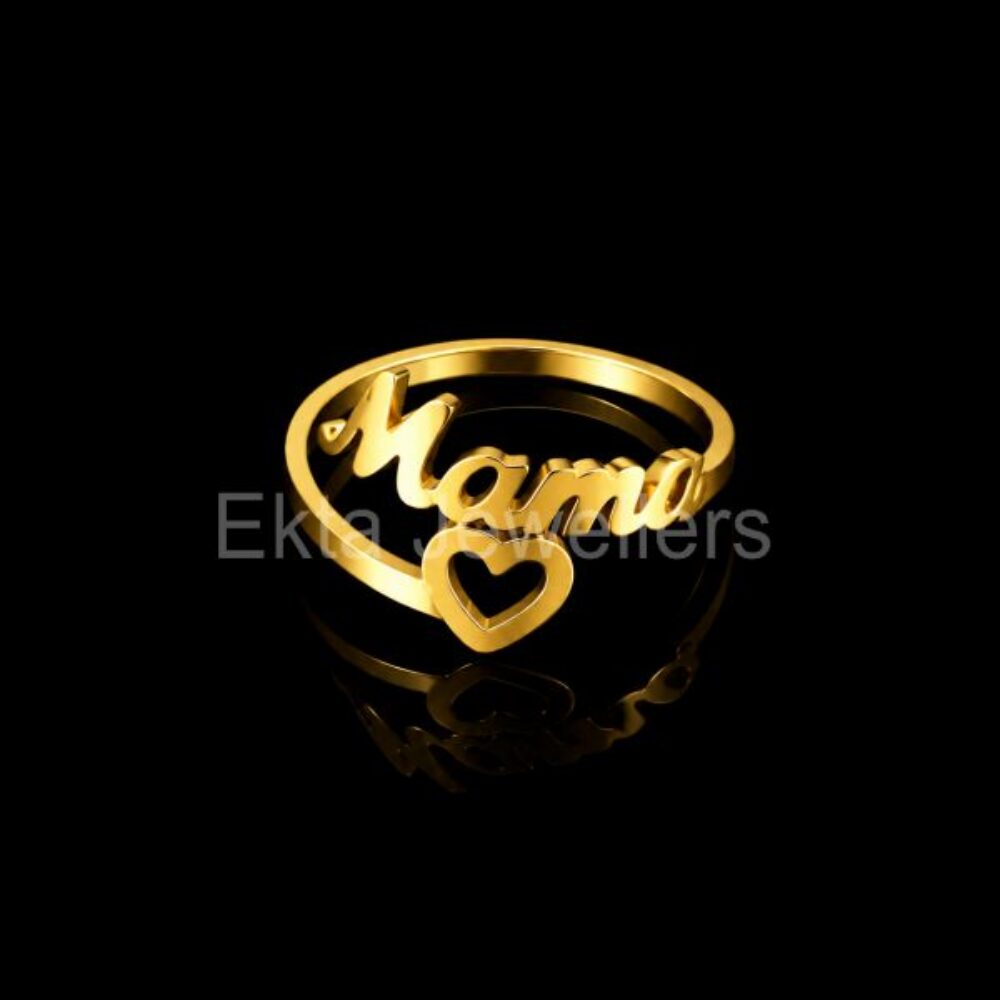 Personalized Mama Name Ring