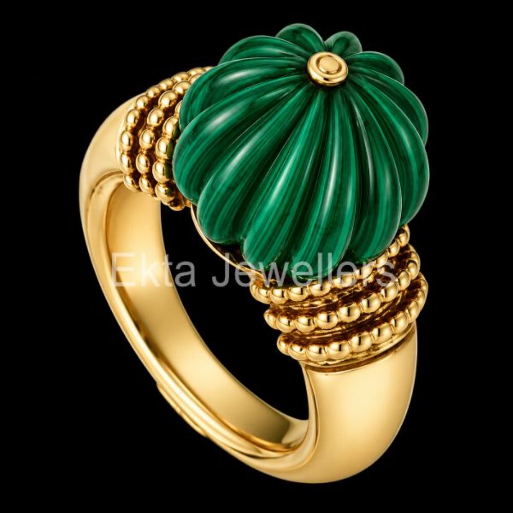925 Sterling Silver Malachite Ring