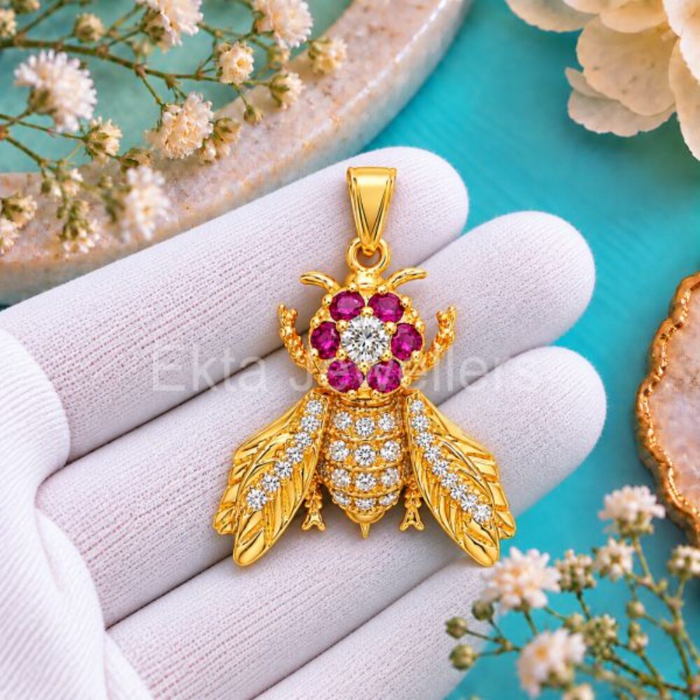 925 Sterling Silver Honey Bee Pendant