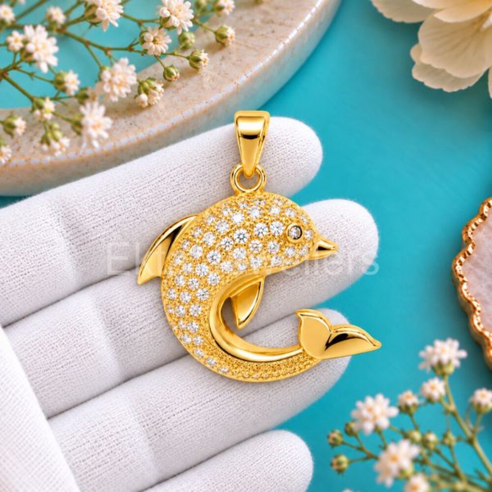 925 Sterling Silver Dolphin Pendant