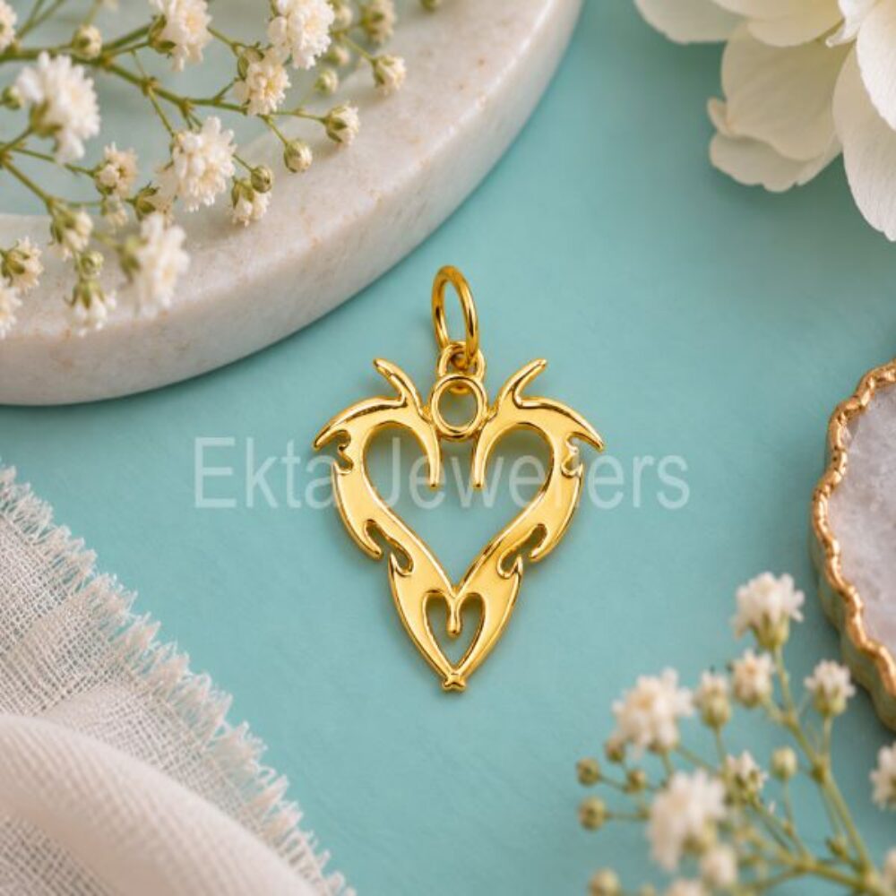 925 Sterling Silver Open Heart Pendant