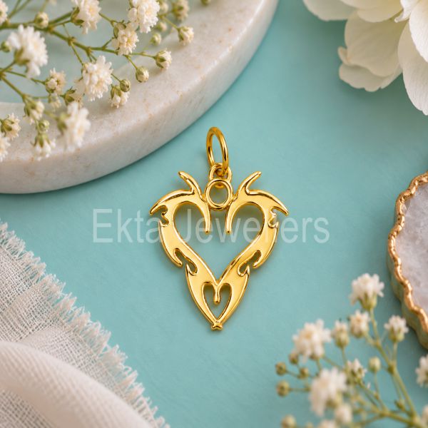 925 Sterling Silver Open Heart Pendant