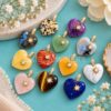 925 Sterling Silver Gemstone Heart Pendant