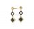 925 Sterling Silver Pave Black Diamond Gemstone Dangles Earrings, Black Diamond Earrings, Diamond Dangle Earrings For Women’s