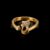925 sterling silver Gold Cat Ring
