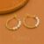 925 Sterling Silver Pearl Hoop Earrings