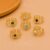 One Pcs Gold Plated Adjustable Ring