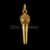 925 Sterling Silver Gold-Plated Microphone Charm Pendant
