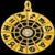 925 Sterling Silver Astrology Wheel Necklace
