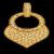925 Sterling Silver Pave diamond Heart Pendant, Gold Plated Circle Charm