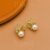 925 Sterling Silver Pearl & Floral Stud Earrings