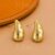 925 Sterling Silver Gold Star Teardrop Stud Earrings