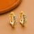925 Sterling Silver Gold Chain Link Hoop Earrings