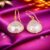 925 Sterling Silver Baroque Pearl Drop Earrings in Gold Finish