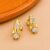 925 Sterling Silver Gold Rocket Stud Earrings