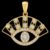 925 Sterling Silver Evil Eye Pendant