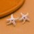 925 Sterling Silver Starfish Earrings