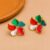 925 Sterling Silver Colorful Floral Enamel Stud Earrings