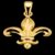 925 Sterling Silver Fleur De Lis Pendant