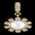 925 Sterling Silver Flower Pendant, Gold Plated Pearl and Daisy Charm