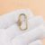 Diamond Rhombus Carabiner Lock, Gold Plated Sterling Silver Clasp