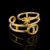 925 Sterling Silver Abstract Open Ring