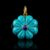 925 Sterling Silver Turquoise Flower Pendant