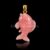 925 sterling silver Pink Fish Pendant Necklace