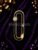 925 Sterling Silver Gold Plated Black Enamel Hinged Charm Holder