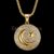925 sterling silver Crescent Moon Star Necklace