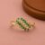 925 Sterling Silver Emerald and Diamond Pave Bypass Ring