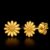 Daisy Flower 925 Sterling Silver Stud Earrings