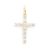 925 Sterling Silver Single Row Cross Pendant Jewelry Charm Pendant Wholesale
