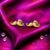 925 Sterling Silver Gold Plated Mustache Stud Earrings