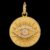 925 Sterling Silver Evil Eye Sun Pendant