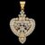 925 Sterling Silver Crown Heart Pendant