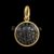 925 Sterling Silver Black Disc Pendant