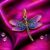 925 Sterling Silver Gold Plated Dragonfly Pendant