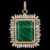 925 Sterling Silver Malachite Pendant