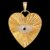 925 Sterling Silver Evil Eye Heart Pendant