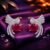 Ruby Phoenix Silver Stud Earrings