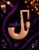 925 Sterling Silver Carabiner Lock, Rose Gold Initial J Carabiner