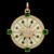 925 Sterling Silver Emerald Compass Pendant