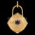 925 Sterling Silver Evil Eye Padlock Pendant