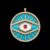 925 Sterling Silver Evil Eye Turquoise Pendant