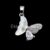 925 Sterling Silver Mother of Pearl Butterfly Pendant