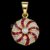 925 Sterling Silver Ruby Round Pendant