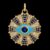 925 Sterling Silver Evil Eye Pendant