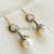 925 Silver Earring Natural Pave Diamond Pearl gemstone Fine Gift Her Jewelry