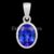 925 Sterling Silver Blue Sapphire Pendant